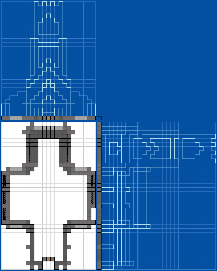 Medieval Church Blueprints For MineCraft Houses Castles Towers And